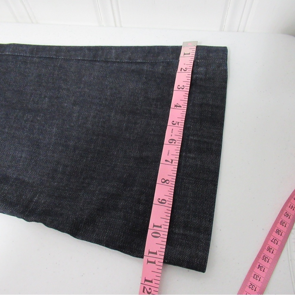 Express Dark Wash Eva Fit & Flare Wide-Leg Denim Jeans Size 10 Short - Picture 15 of 17
